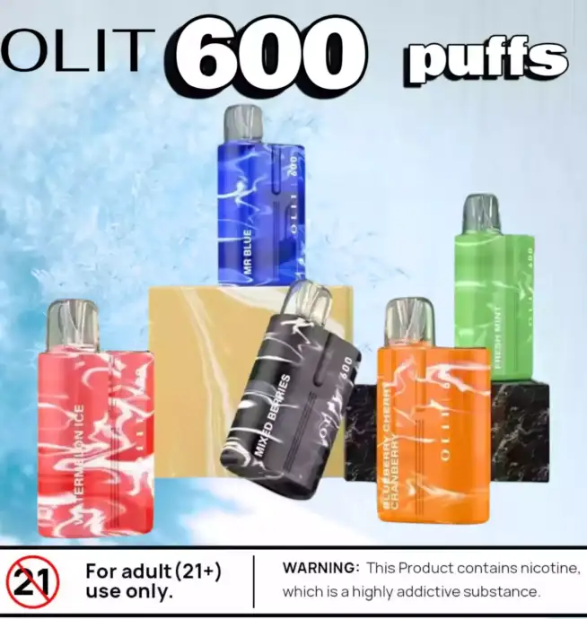 OLIT 600 Puffs Kompakte Einweg-Vape mit 2 % Nikotin & 10 Aromen